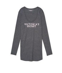 Ночная рубашка Victoria’s Secret SCOOPNECK BLACK Long Sleeve