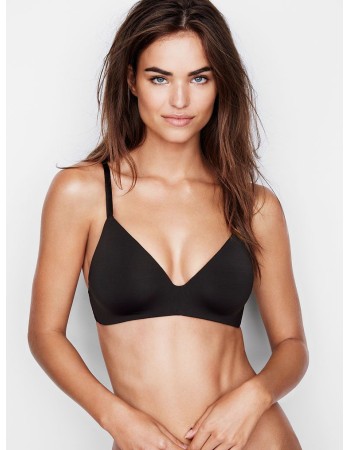 Черный бюстгальтер Victoria’s Secret Lightly Lined Wireless Bra Black