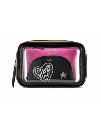 3 в 1 косметичка Victoria's Secret VS Patch Backstage Nested Trio