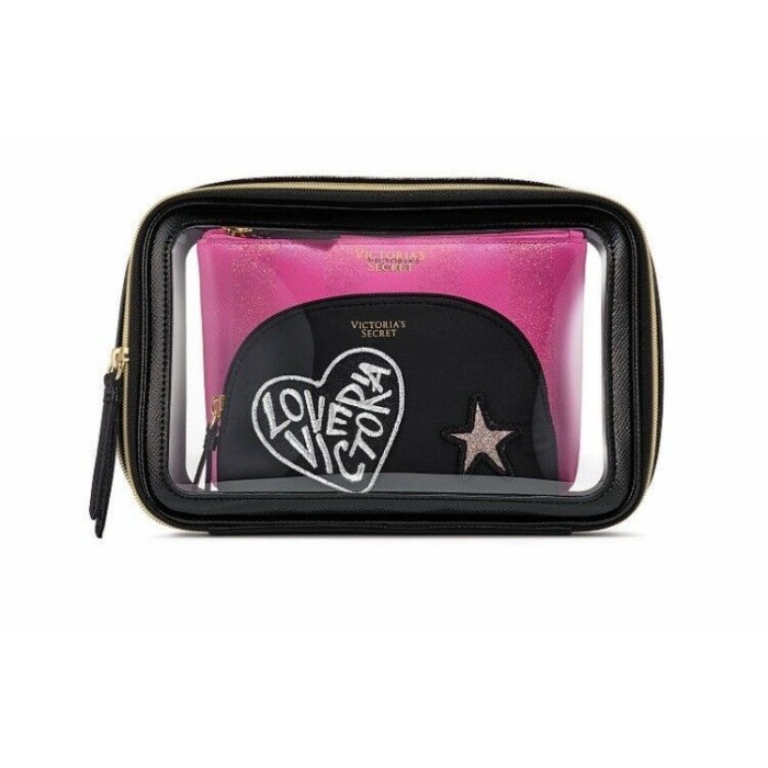 3 в 1 косметичка Victoria's Secret VS Patch Backstage Nested Trio