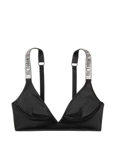 Бюстгальтер Victoria's Secret Lux bra Plunge Embellished Straps V-WIRE Long Line BLACK